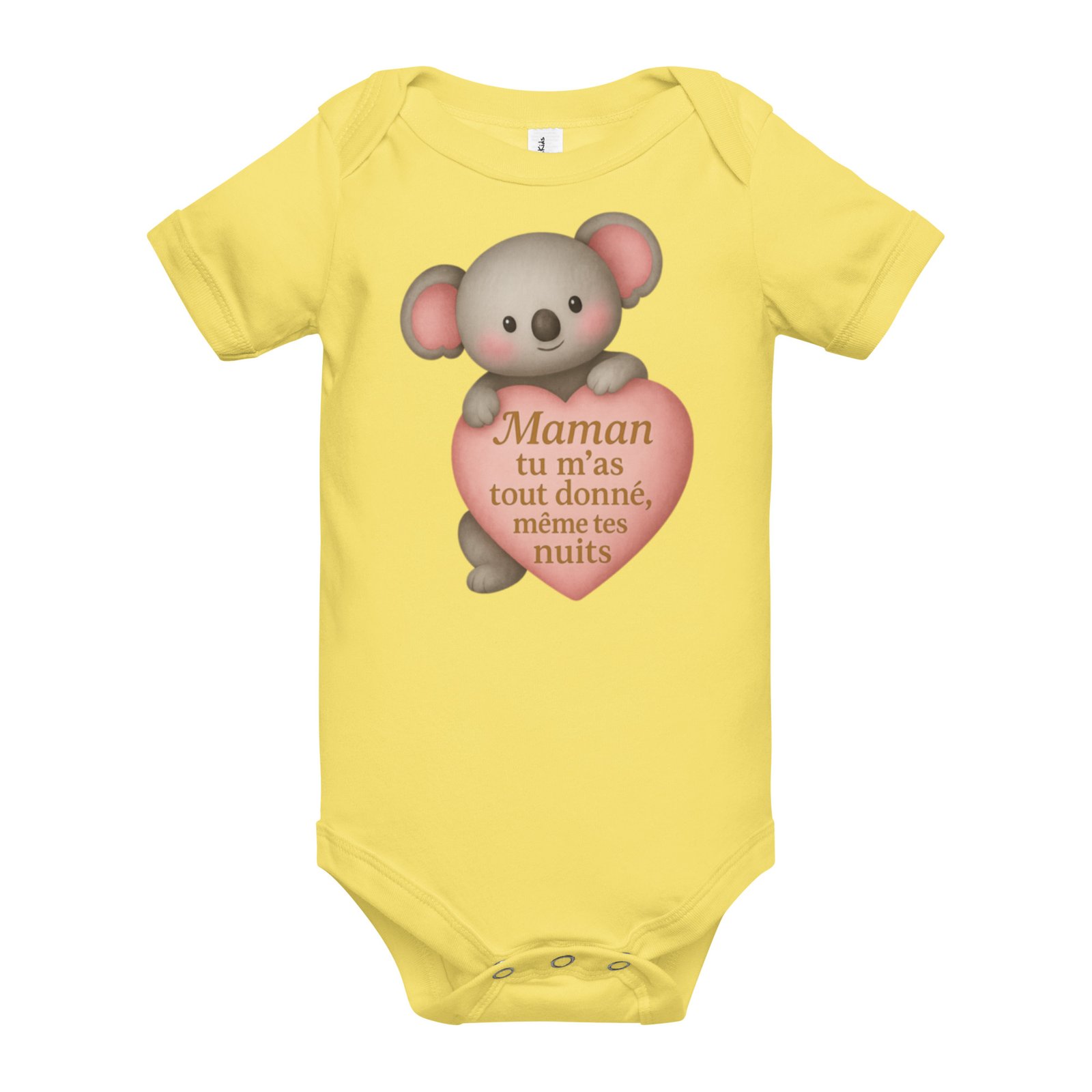Body bébé « Maman tu m’as tout donné, même tes nuits » Cadeau original – Image 7