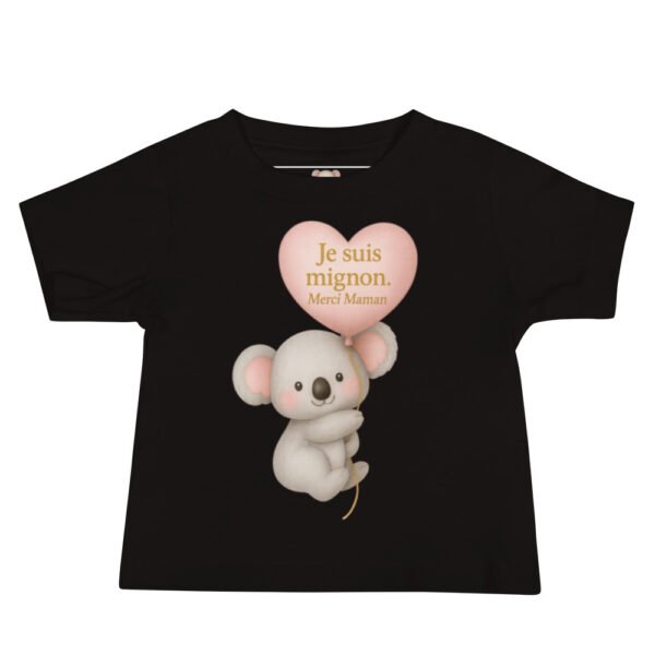 T-shirt bébé – « Je suis mignon. Merci Maman »