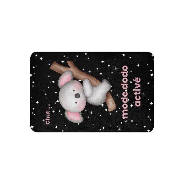 Couverture bébé Bébé Panache - Édition Nuit Magique - Chut mode dodo activé avec koala endormi sur fond étoilé