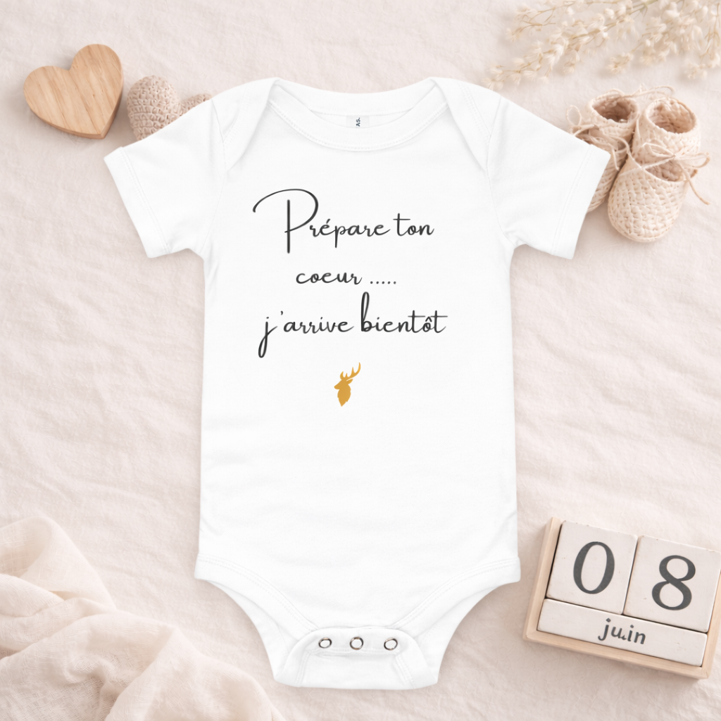 annonce grossesse émotionnelle avec body message