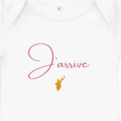 body annonce grossesse fille j’arrive rose