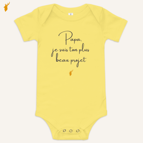 Body bébé plus beau projet papa