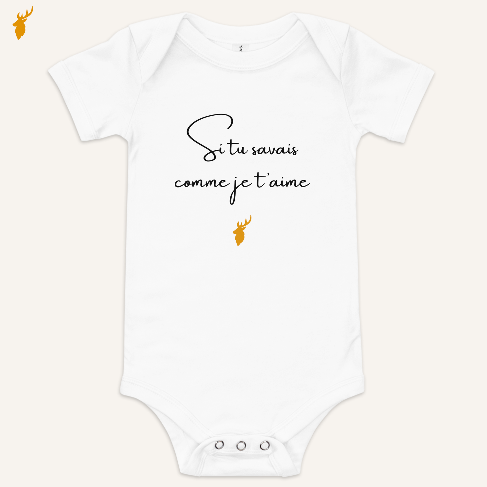 Body bébé rose en coton Airlume™ avec le message « Si tu savais comme je t’aime ». Un cadeau émotionnel pensé pour faire plaisir à une maman, sans occasion particulière.