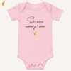 body bébé si tu savais comme je t’aime rose – cadeau pour maman
