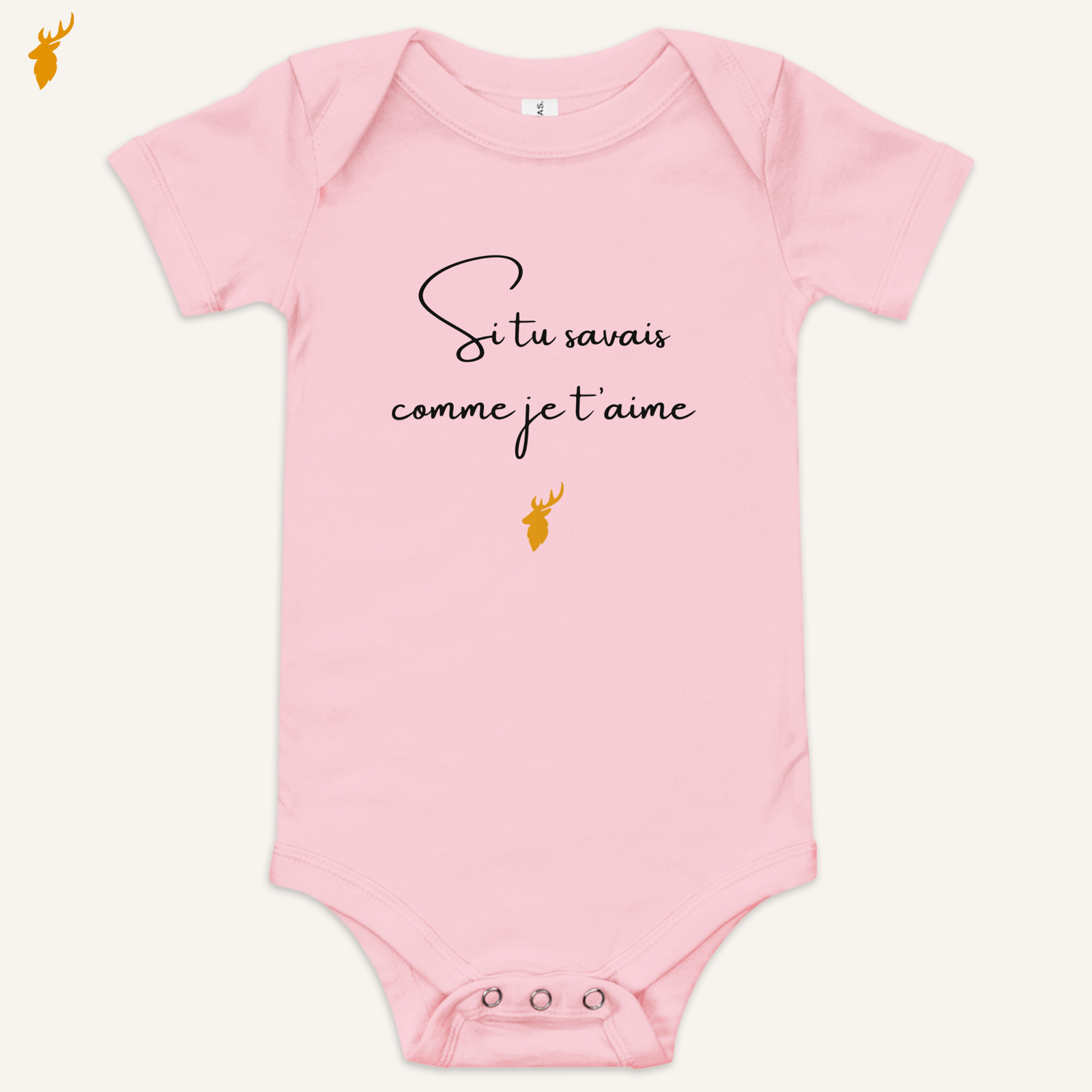 body bébé si tu savais comme je t’aime rose – cadeau pour maman