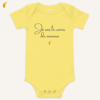 Body bébé "Je suis le cœur de maman" jaune – Bébé Panache